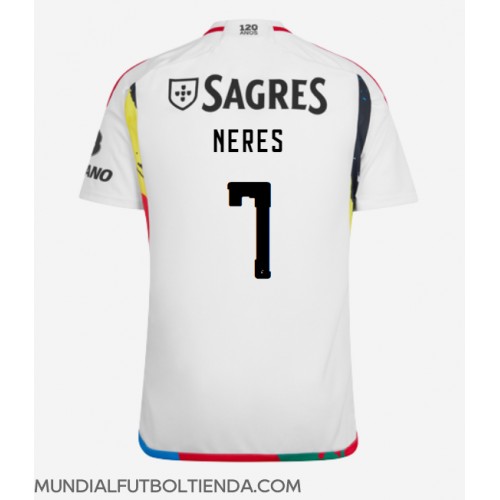 Camiseta Benfica David Neres #7 Tercera Equipación Replica 2023-24 mangas cortas